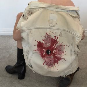 Vintage Denim Distressed Vest